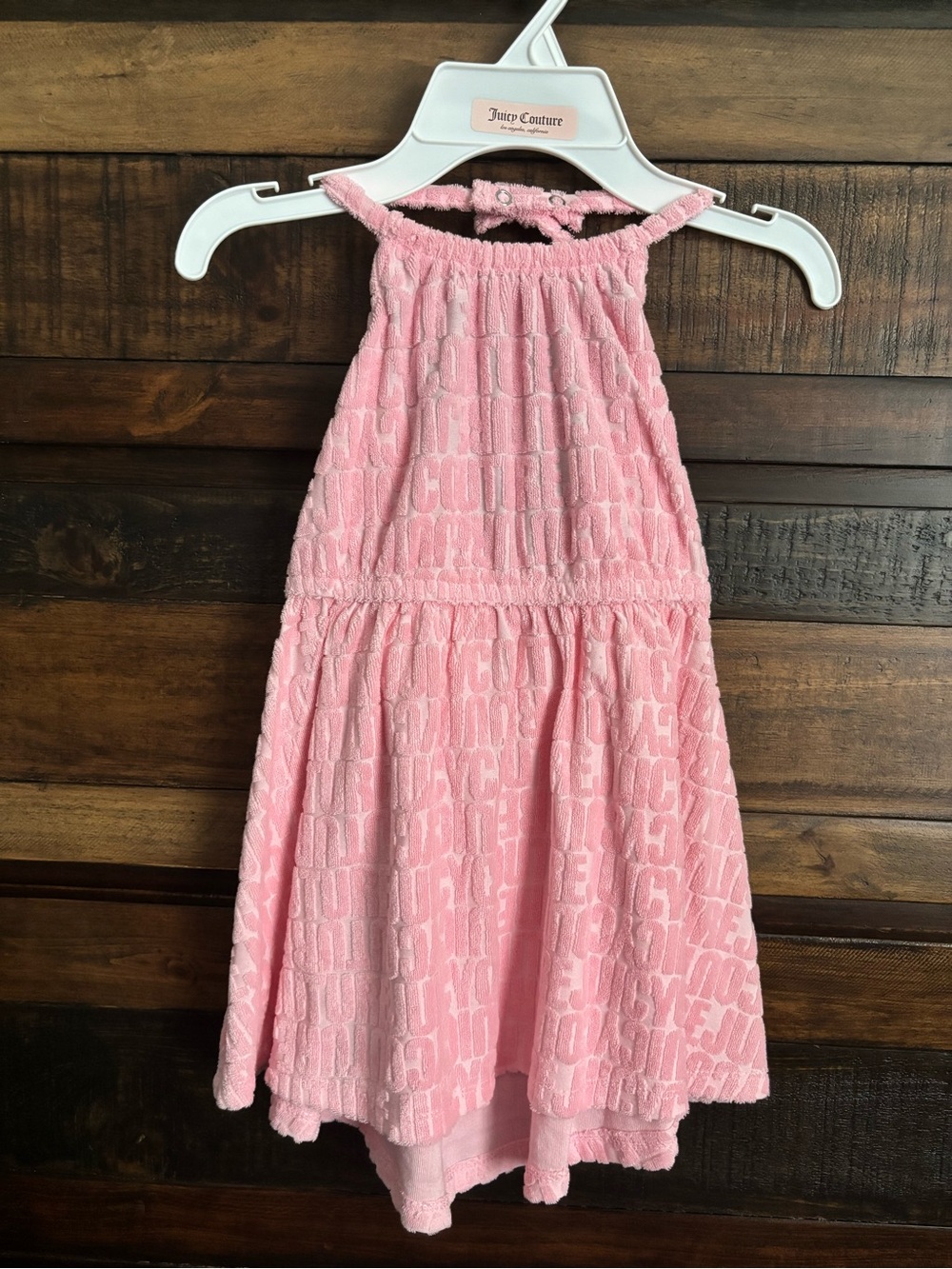 NWT Juicy Couture Light Pink Terry Halter Dress
